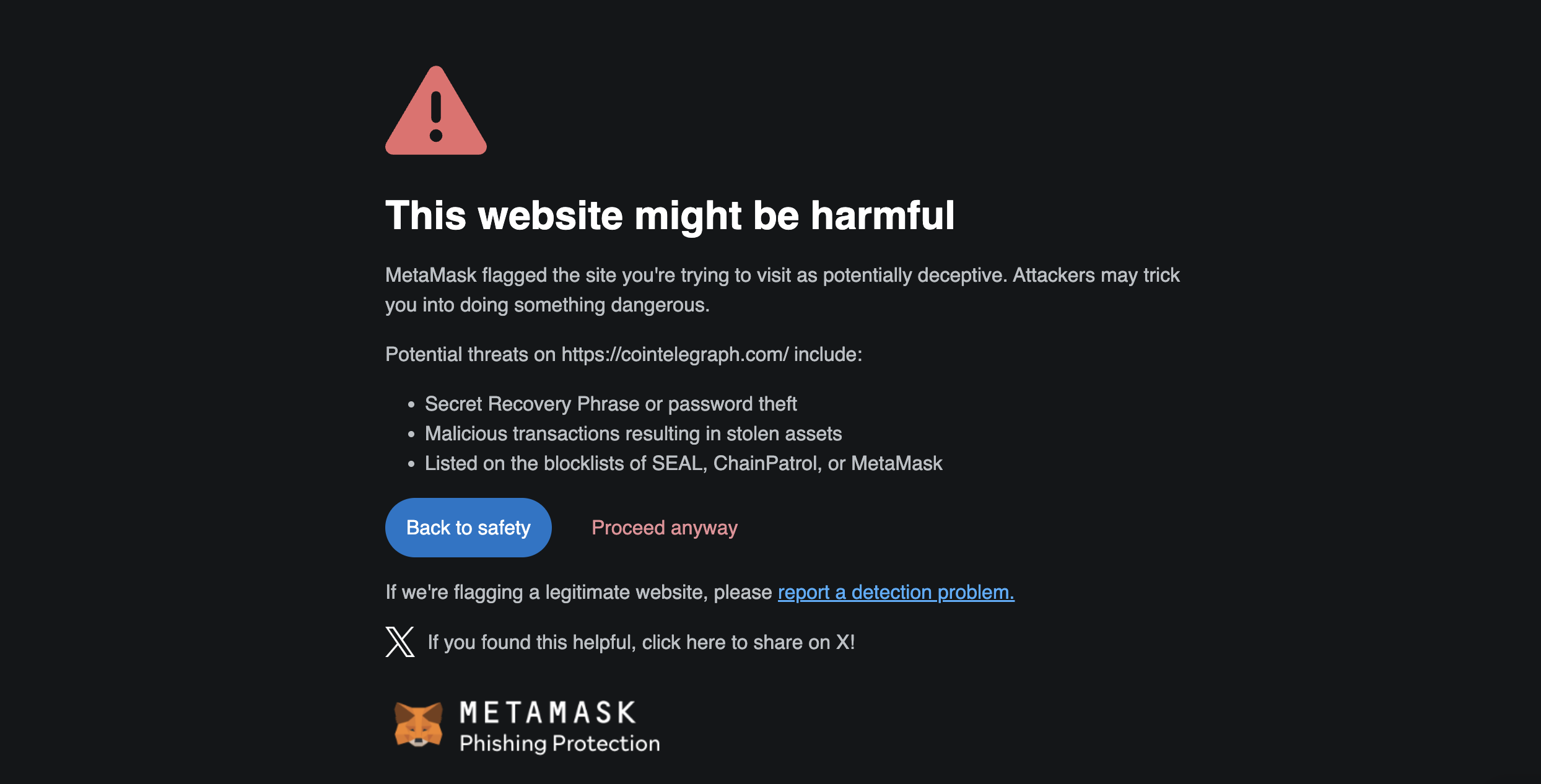 Cointelehraph diretas